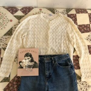 Vintage Cream dainty Cardigan